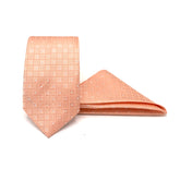 BLUSH LUXE TIE AND POCKET SQUARE SET